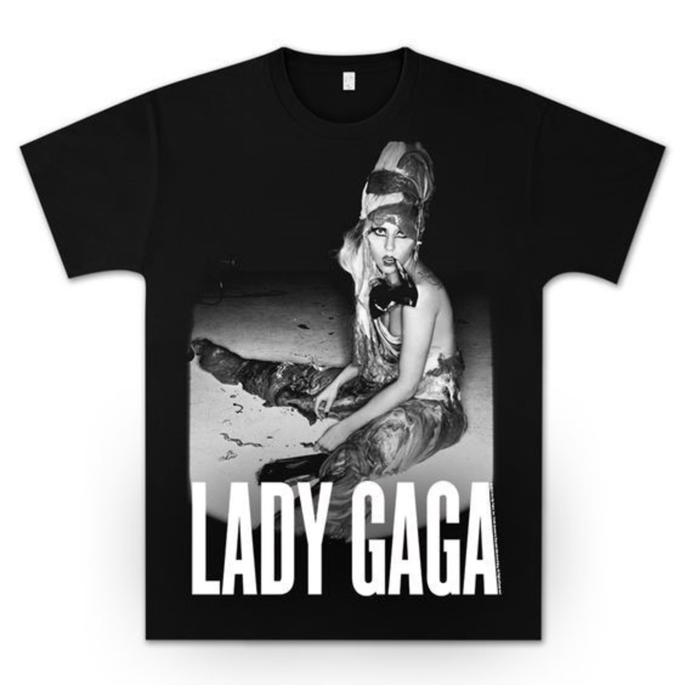Lady Gaga Tshirt In Dark Color, Unisex T-Shirt Gift For Fan